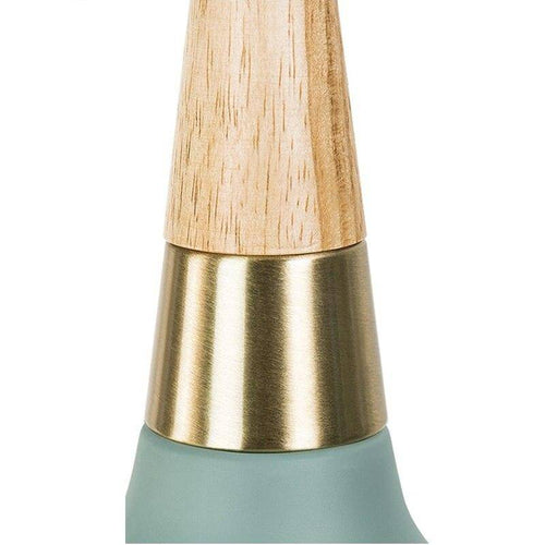 Suspension design LED avec abat-jour en métal khaki doré style Casa - vue 4 sur 4