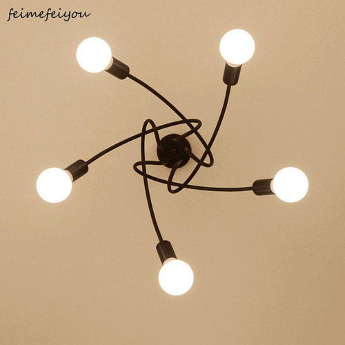 Plafonnier design LED en métal avec plusieurs points lumineux - vue 3 sur 5