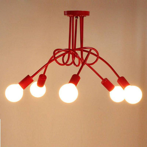 Plafonnier design LED en métal avec plusieurs points lumineux - vue 5 sur 5