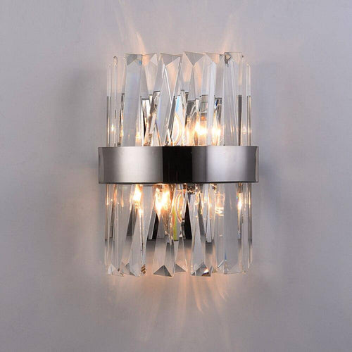 Applique murale design LED en verre cristal et métal Luxury rétro - vue 5 sur 5