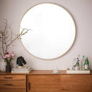 Miroir mural rond en métal Retro