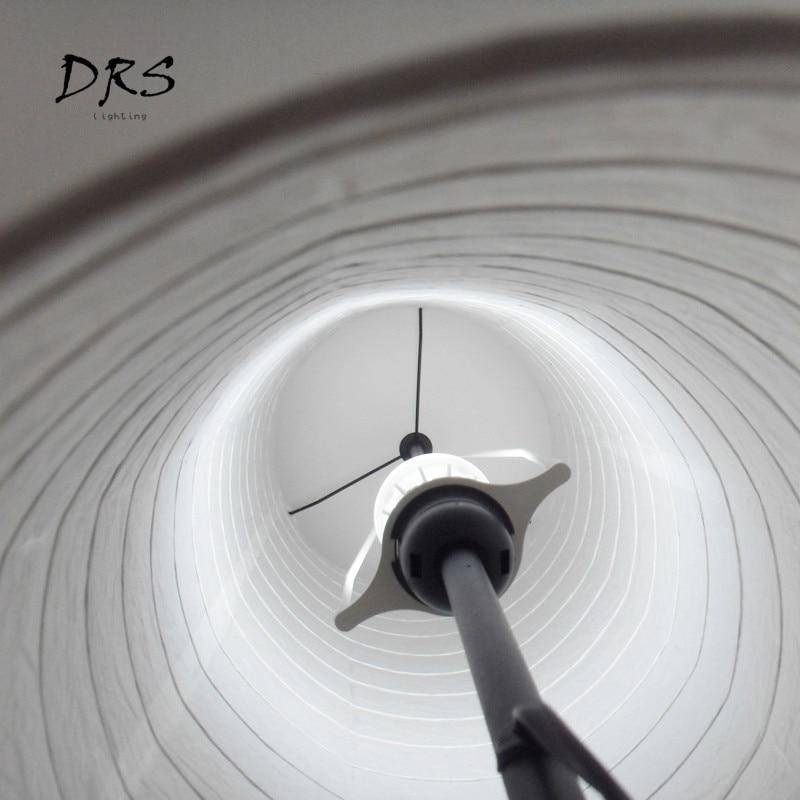 Lampadaire moderne avec abat-jour cylindrique en en papier Floor - vue 8 sur 8