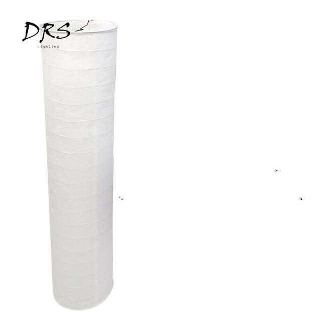 Lampadaire moderne avec abat-jour cylindrique en en papier Floor - vue 4 sur 8