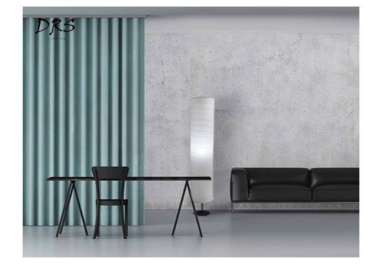 Lampadaire moderne avec abat-jour cylindrique en en papier Floor - vue 5 sur 8