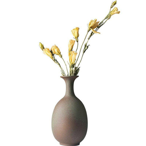 Vase style japonais en céramique arrondi - vue 6 sur 5