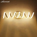 Applique murale LED spirale lumineuse en aluminium