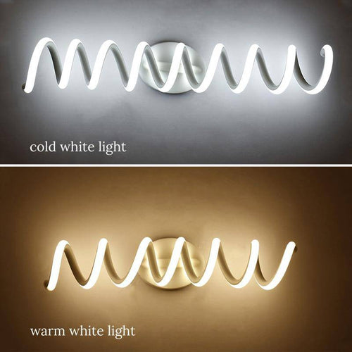 Applique murale LED spirale lumineuse en aluminium - vue 4 sur 7
