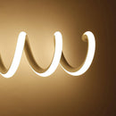 Applique murale LED spirale lumineuse en aluminium