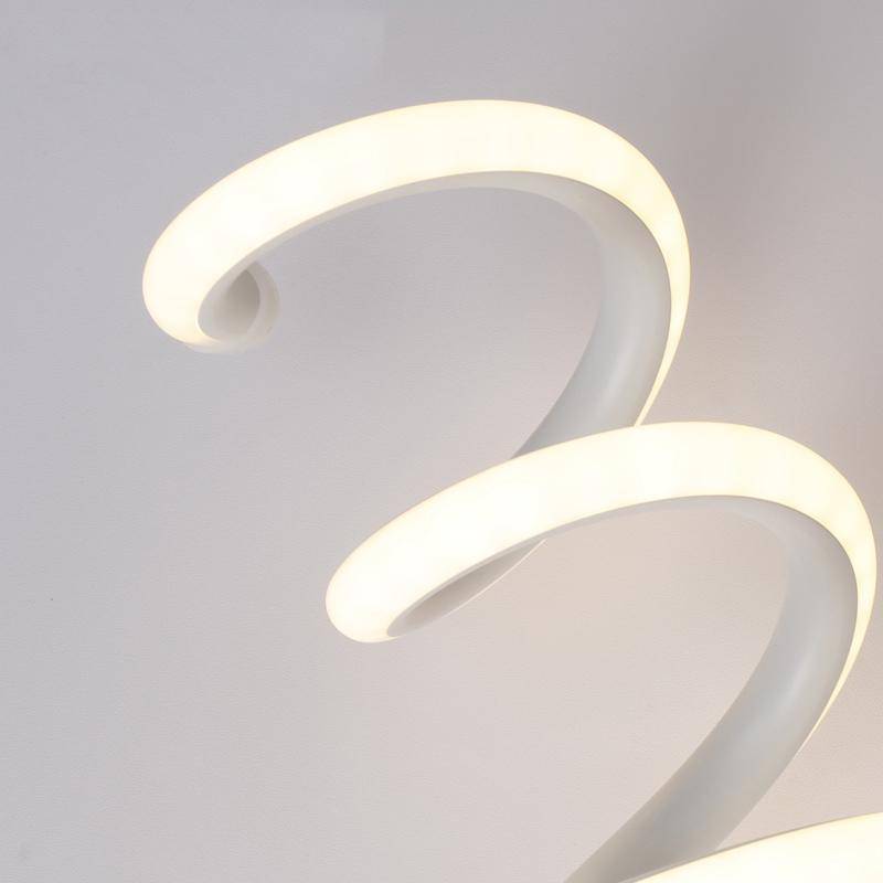 Applique murale LED spirale lumineuse en aluminium - vue 5 sur 7