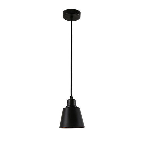 Suspension rustique avec base ronde en métal - vue 3 sur 7
