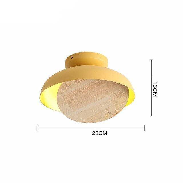 Suspension moderne LED avec abat-jour coloré en bois Light - vue 9 sur 9