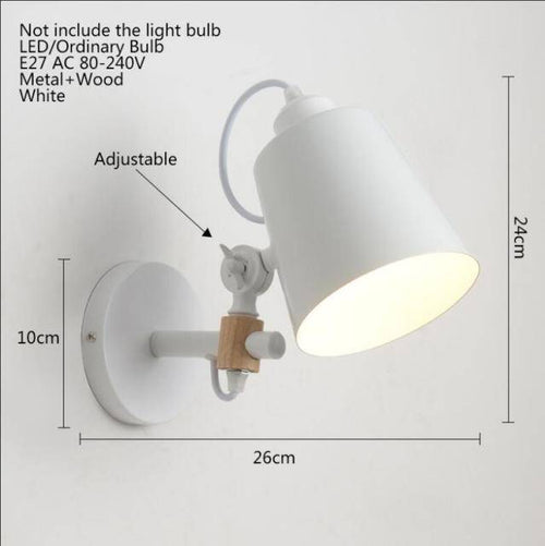 Applique murale industrielle à LED avec abat-jour en métal design Loft - vue 6 sur 6