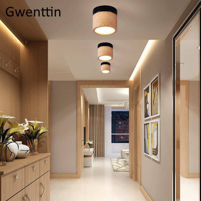Spot cylindrique LED en bois Wooden - vue 3 sur 5
