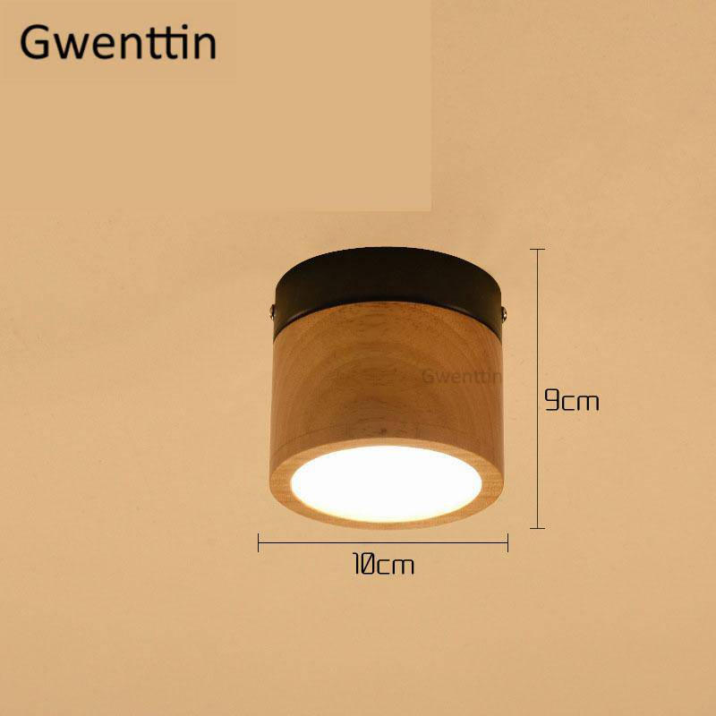 Spot cylindrique LED en bois Wooden - vue 4 sur 5