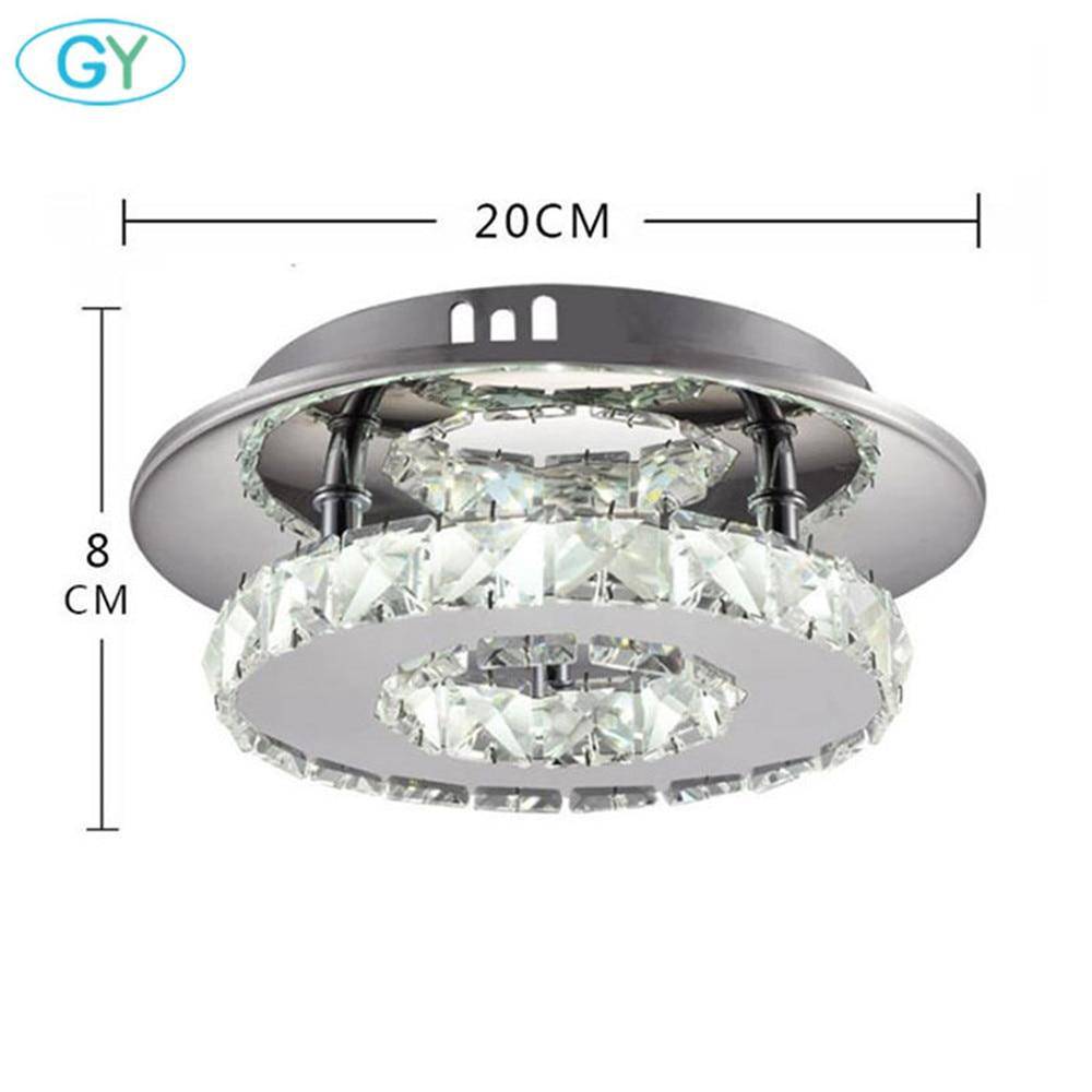 Plafonnier cristal LED et base chromée Hallway - vue 4 sur 4