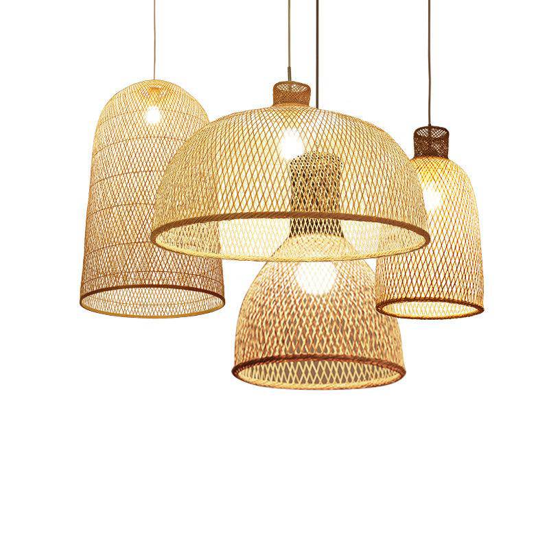 Suspension moderne forme en bambou Work - vue 2 sur 14