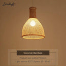 Suspension moderne forme en bambou Work