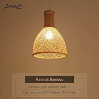 Suspension moderne forme en bambou Work