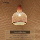 Suspension moderne forme en bambou Work