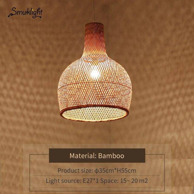 Suspension moderne forme en bambou Work - vue 13 sur 14