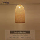 Suspension moderne forme en bambou Work