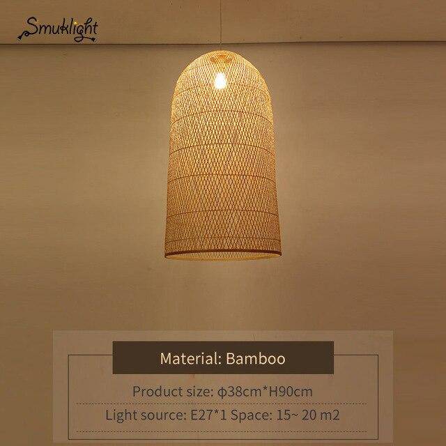 Suspension moderne forme en bambou Work - vue 3 sur 14
