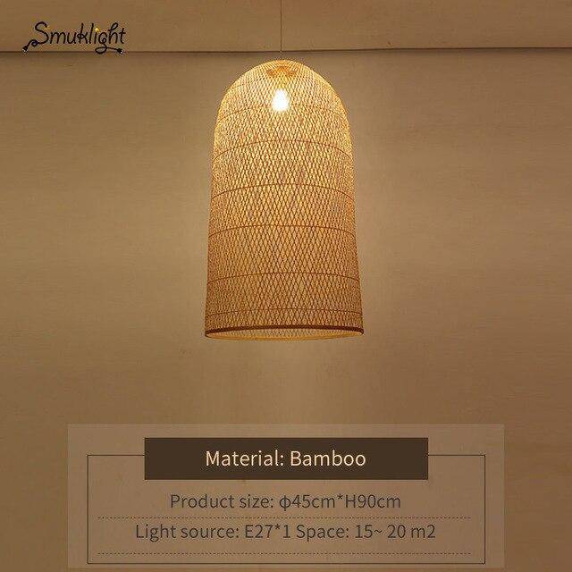 Suspension moderne forme en bambou Work - vue 8 sur 14