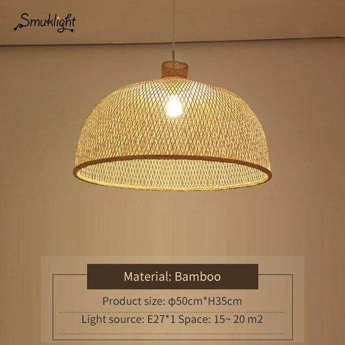 Suspension moderne forme en bambou Work - vue 7 sur 14