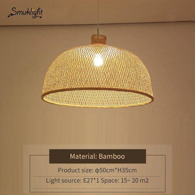 Suspension moderne forme en bambou Work - vue 6 sur 14