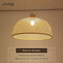 Suspension moderne forme en bambou Work