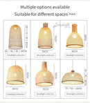 Suspension moderne forme en bambou Work