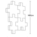 Applique murale design en forme de puzzle en bois