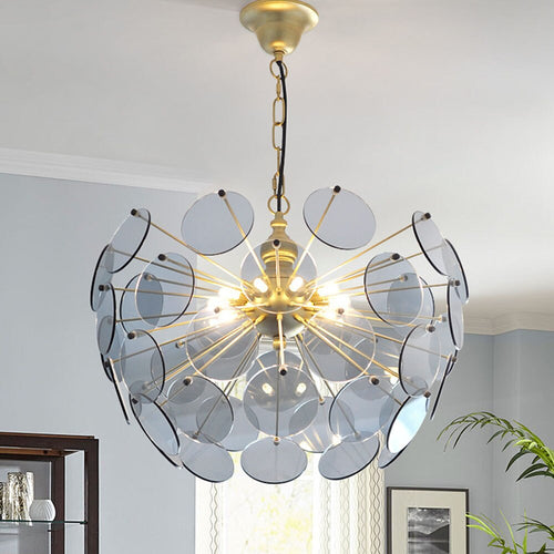 Lustre moderne en forme de dent de lion en verre Nahia - vue 9 sur 9