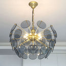 Lustre moderne en forme de dent de lion en verre Nahia