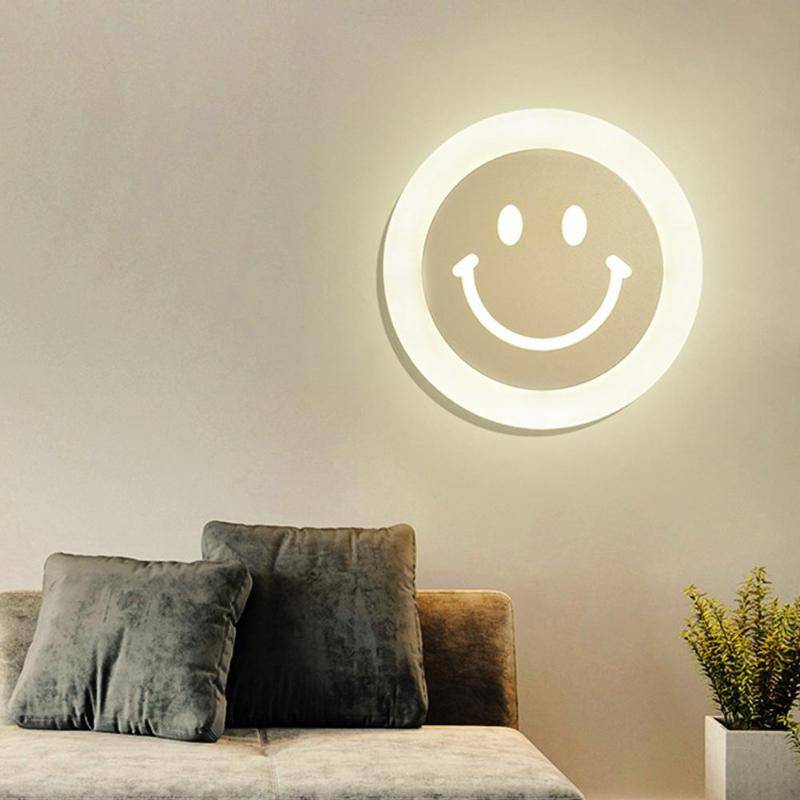 Applique murale LED smiley moderne - vue 2 sur 4