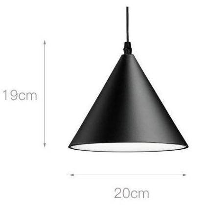 Suspension design LED conique à fils apparents - vue 3 sur 3