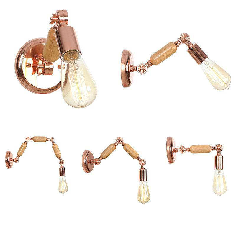 Applique murale design bras articulé rose gold Aisle - vue 4 sur 12