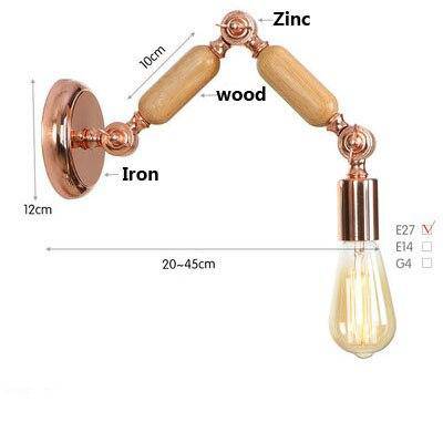 Applique murale design bras articulé rose gold Aisle - vue 10 sur 12