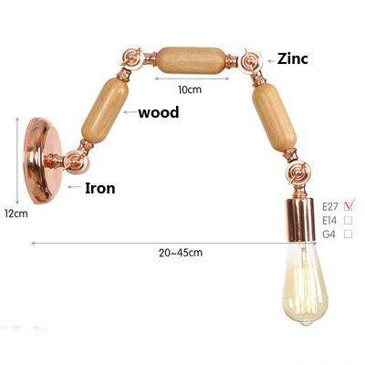 Applique murale design bras articulé rose gold Aisle - vue 8 sur 12