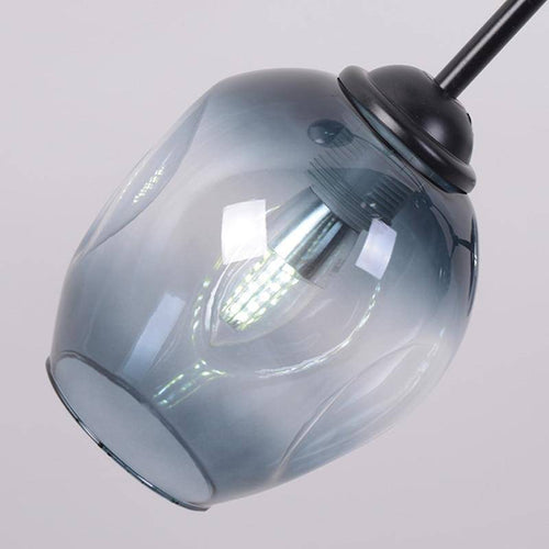Lustre design à LED branches en métal et lampes en verre Lindsey - vue 9 sur 9