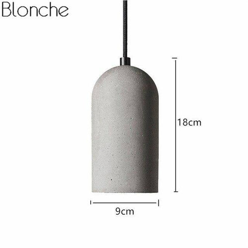Suspension ciment cylindrique au bout arrondi Pipe