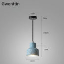 Suspension ciment style terrazzo de couleur Vintage