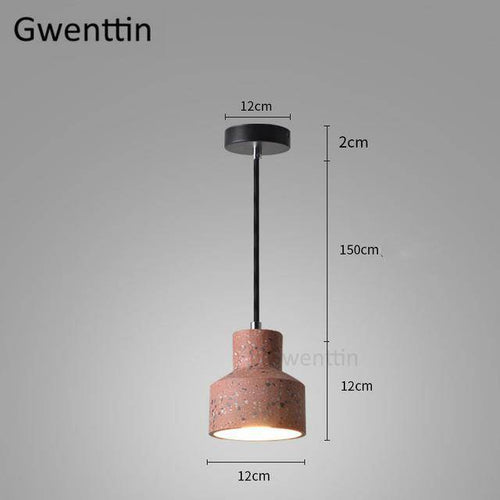 Suspension ciment style terrazzo de couleur Vintage - vue 5 sur 8