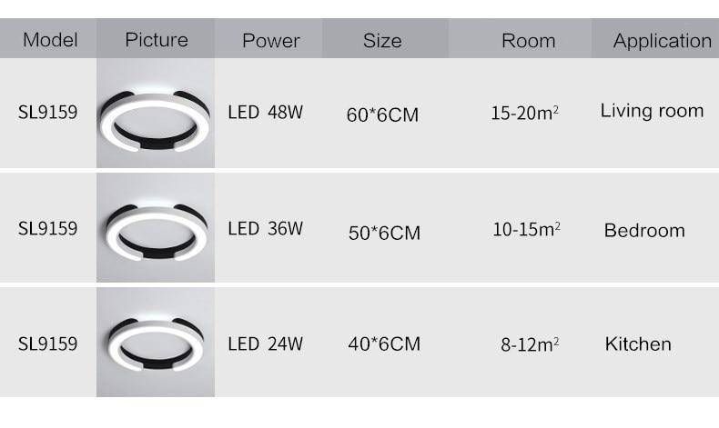 Plafonnier LED double cercles Study - vue 4 sur 5