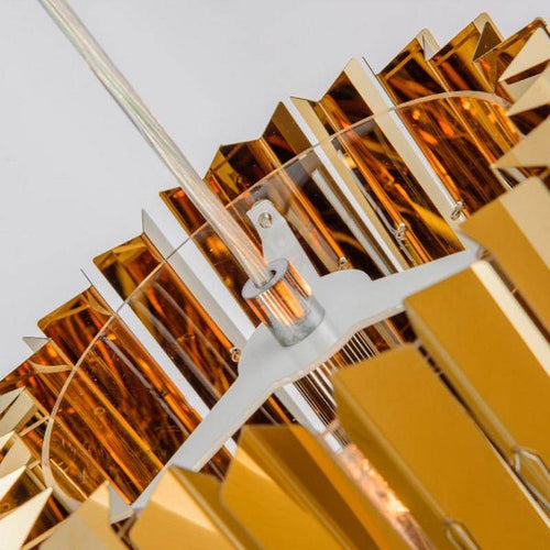 Suspension design en miroir chromé Surface - vue 7 sur 8
