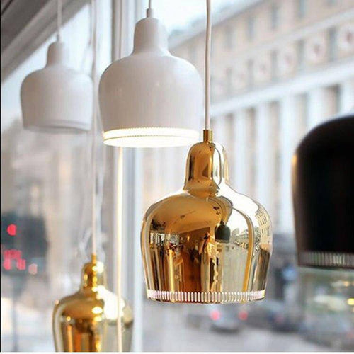 Suspension design LED avec abat-jour arrondi en métal Luxury Alto - vue 4 sur 7