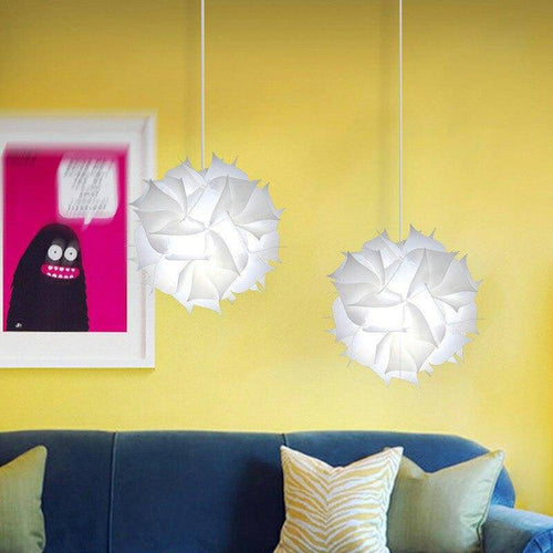Suspension design LED blanche au style Moma Light - vue 3 sur 4