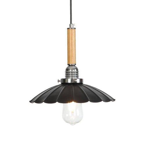 Suspension vintage LED en métal avec abat-jour style rétro - vue 8 sur 10