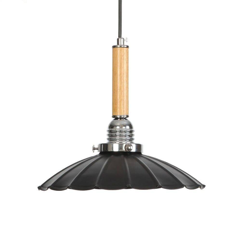Suspension vintage LED en métal avec abat-jour style rétro - vue 3 sur 10