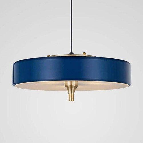 Suspension design LED avec abat-jour circulaire en métal style Juna - vue 6 sur 9